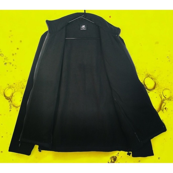 New Balance Fleece Black Men's Jacket Insulated Size M PIT TO PIT 22 IN NWT - Picture 6 of 8